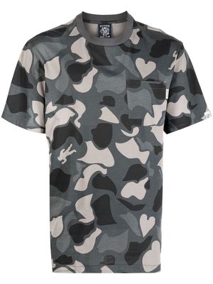 Billionaire Boys Club camouflage-print short-sleeved T-shirt - Black