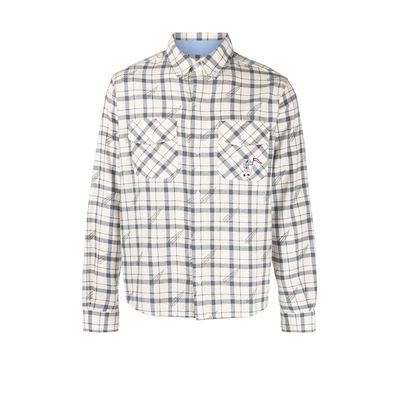 Billionaire Boys Club checked long-sleeve shirt - White