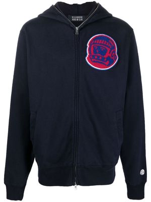 Billionaire Boys Club chest logo-patch detail hoodie - Blue