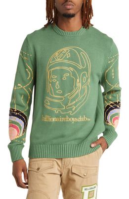 Billionaire Boys Club Cycles Graphic Sweater in Comfrey