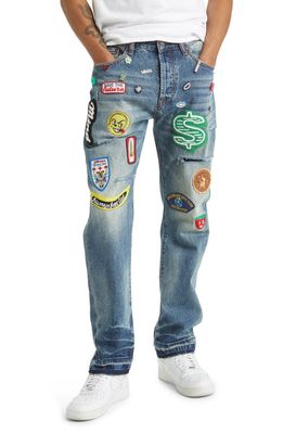 Billionaire Boys Club Echo Heart Straight Leg Jeans in Denim