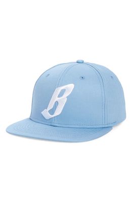 Billionaire Boys Club Flying B Snapback Baseball Cap in Placid Blue