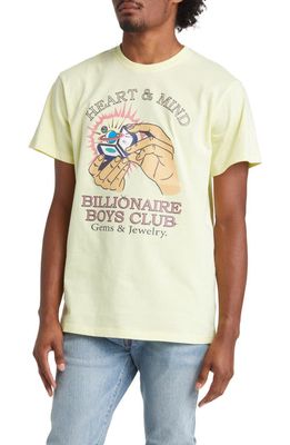 Billionaire Boys Club Gems & Jewelry Graphic T-Shirt in Wax Yellow