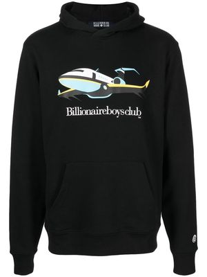 Billionaire Boys Club graphic logo-print cotton hoodie - Black