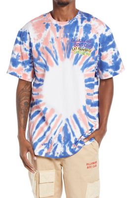 Billionaire Boys Club Heart and Mind Tie Dye Graphic Tee in Sodalite Blue