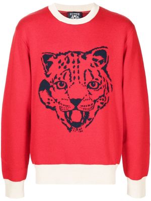 Billionaire Boys Club intarsia-knit cotton-blend jumper - Red