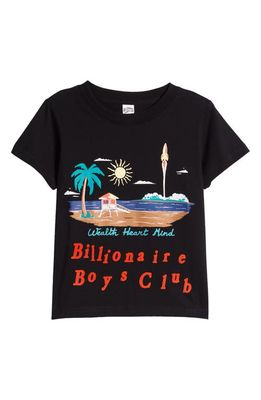 Billionaire Boys Club Kids' Space Beach Cotton Graphic T-Shirt in Black