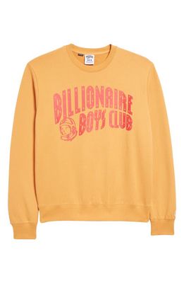 Billionaire Boys Club Logo Graphic Oversize Crewneck Sweatshirt in Buckskin