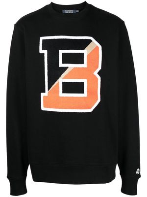 Billionaire Boys Club logo-patch crew neck sweatshirt - Black