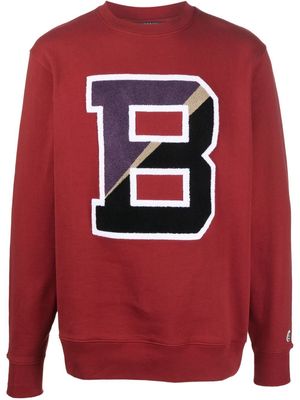 Billionaire Boys Club logo-patch crew neck sweatshirt - Red