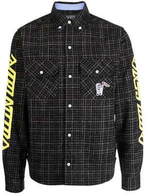 Billionaire Boys Club logo-print checked overshirt - Black