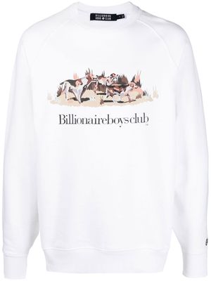 Billionaire Boys Club logo-print cotton sweatshirt - White