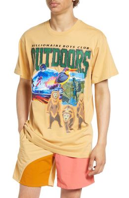 Billionaire Boys Club Men's BB Outdoors Graphic Tee in New Wheat