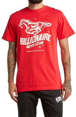 Billionaire Boys Club Men's Power Cotton Graphic Tee in Red