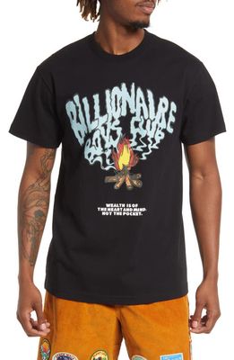 Billionaire Boys Club Men's Smoke Cotton Graphic Tee in Black