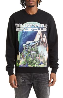 Billionaire Boys Club Olympus Oversize Graphic Sweatshirt in Black