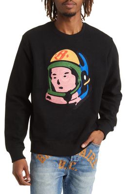 Billionaire Boys Club Orbit Embroidered Sweatshirt in Black