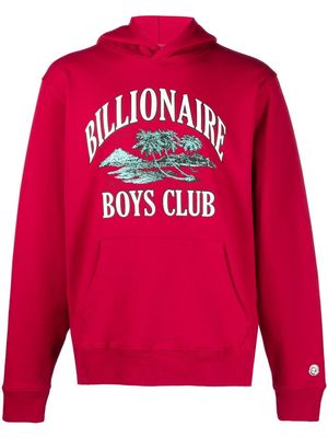 Billionaire Boys Club Paradise-logo pullover hoodie - Red