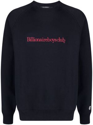 Billionaire Boys Club Serif logo-embroidered jumper - Blue