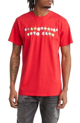 Billionaire Boys Club Sirus Cotton Graphic Tee in Red