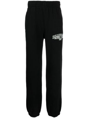 Billionaire Boys Club slogan-print cotton track pants - Black