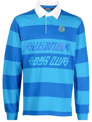 Billionaire Boys Club striped cotton polo shirt - Blue