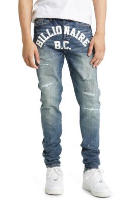 Billionaire Boys Club Trek Slim Fit Stretch Cotton Jeans in Inertia