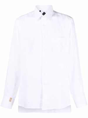 Billionaire button-up linen shirt - White