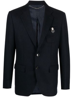 Billionaire chest-pocket fitted blazer - Black