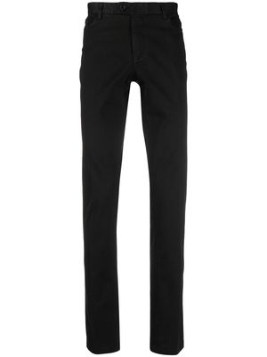 Billionaire classic black cotton straight leg trousers