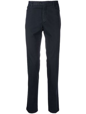 Billionaire classic cotton straight leg trousers - Blue