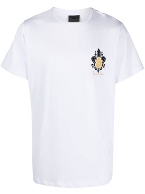 Billionaire Crest-logo crew-neck T-shirt - White