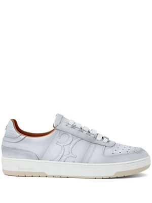 Billionaire croc-effect leather low-top sneakers - White