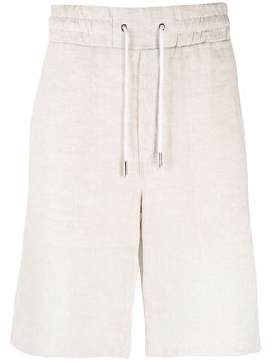 Billionaire embroidered-logo bermuda shorts - Neutrals