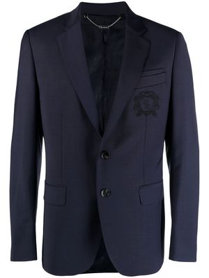 Billionaire embroidered-logo blazer - Blue