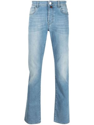 Billionaire embroidered-logo straight-leg cut jeans - Blue
