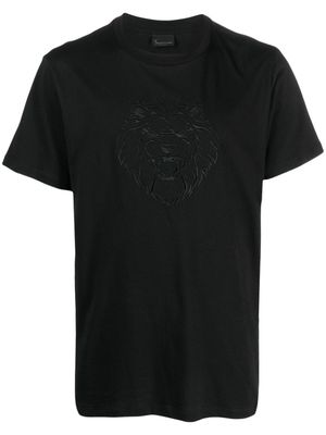 Billionaire embroidered-motif cotton T-shirt - Black