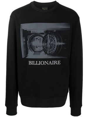 Billionaire graphic-print cotton - Black