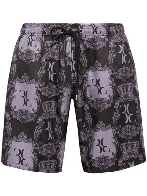 Billionaire graphic-print swim shorts - Blue