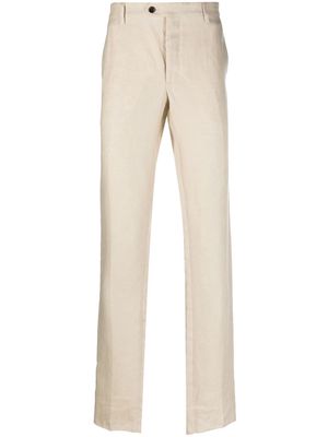 Billionaire linen tailored trousers - Neutrals