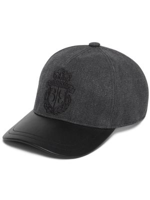 Billionaire logo-embroidered baseball cap - Black