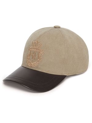 Billionaire logo-embroidered baseball cap - Brown