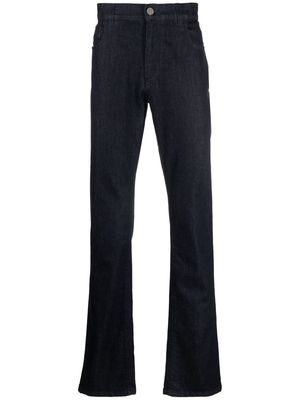 Billionaire logo-embroidered bootcut jeans - Blue