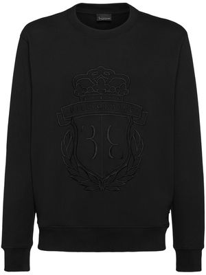Billionaire logo-embroidered cotton sweatshirt - Black