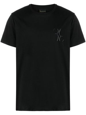Billionaire logo-embroidered cotton T-shirt - Black
