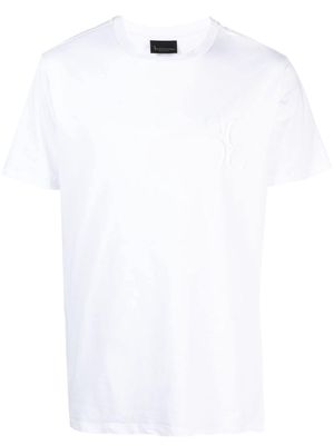 Billionaire logo-embroidered cotton T-shirt - White