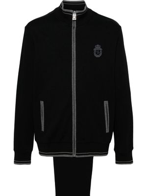 Billionaire logo-embroidered jersey tracksuit - Black