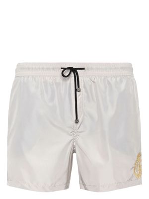 Billionaire logo-embroidered swim shorts - Neutrals