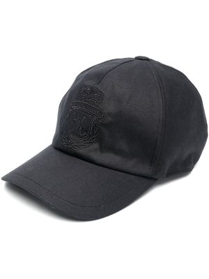 Billionaire logo-embroidery baseball cap - Black