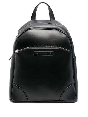 Billionaire logo-patch backpack - Black
